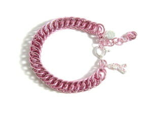 Breast Cancer Awareness Pink Crystal Ribbon