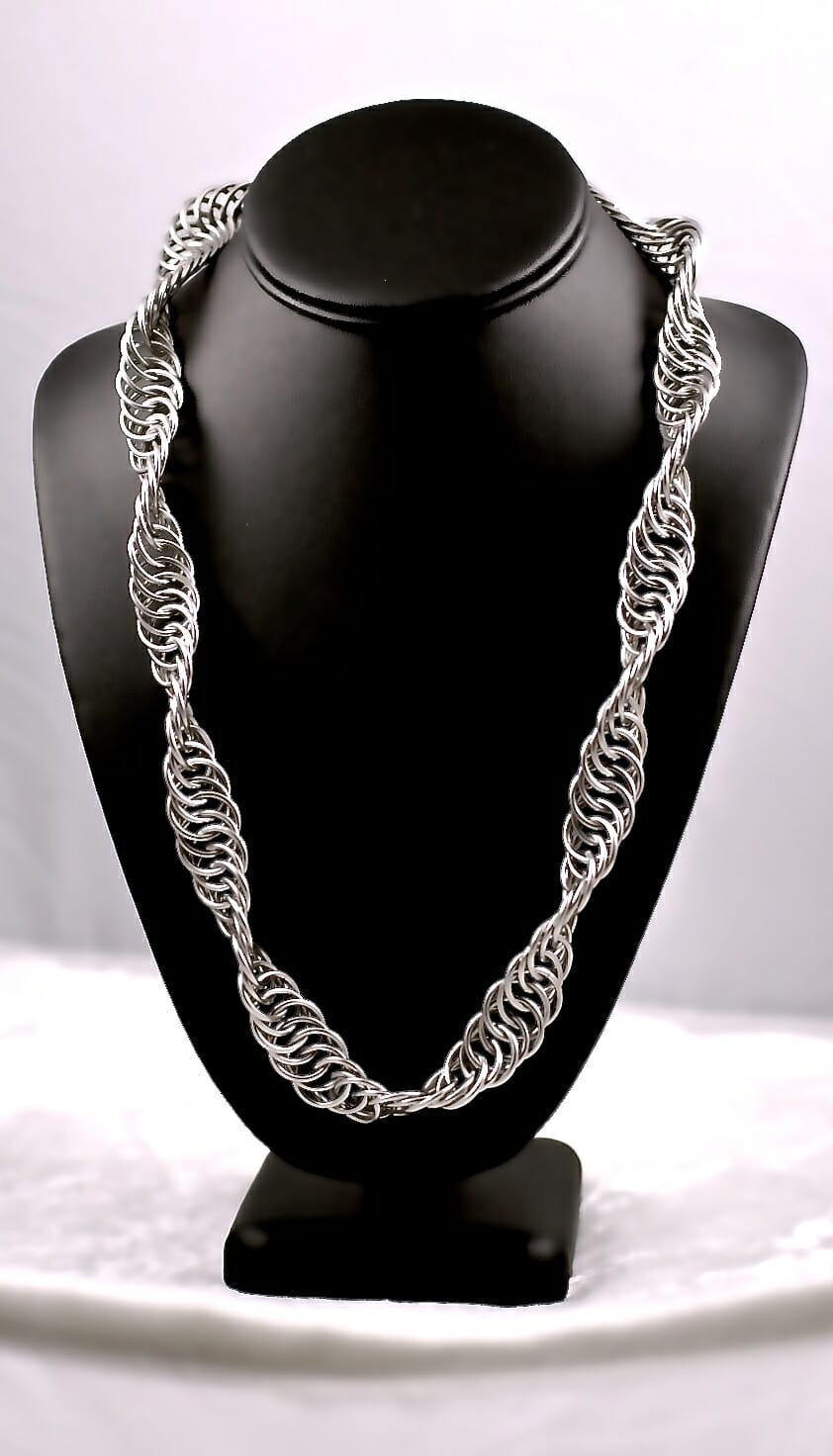 Chainmaille Necklace in Stainless Steel