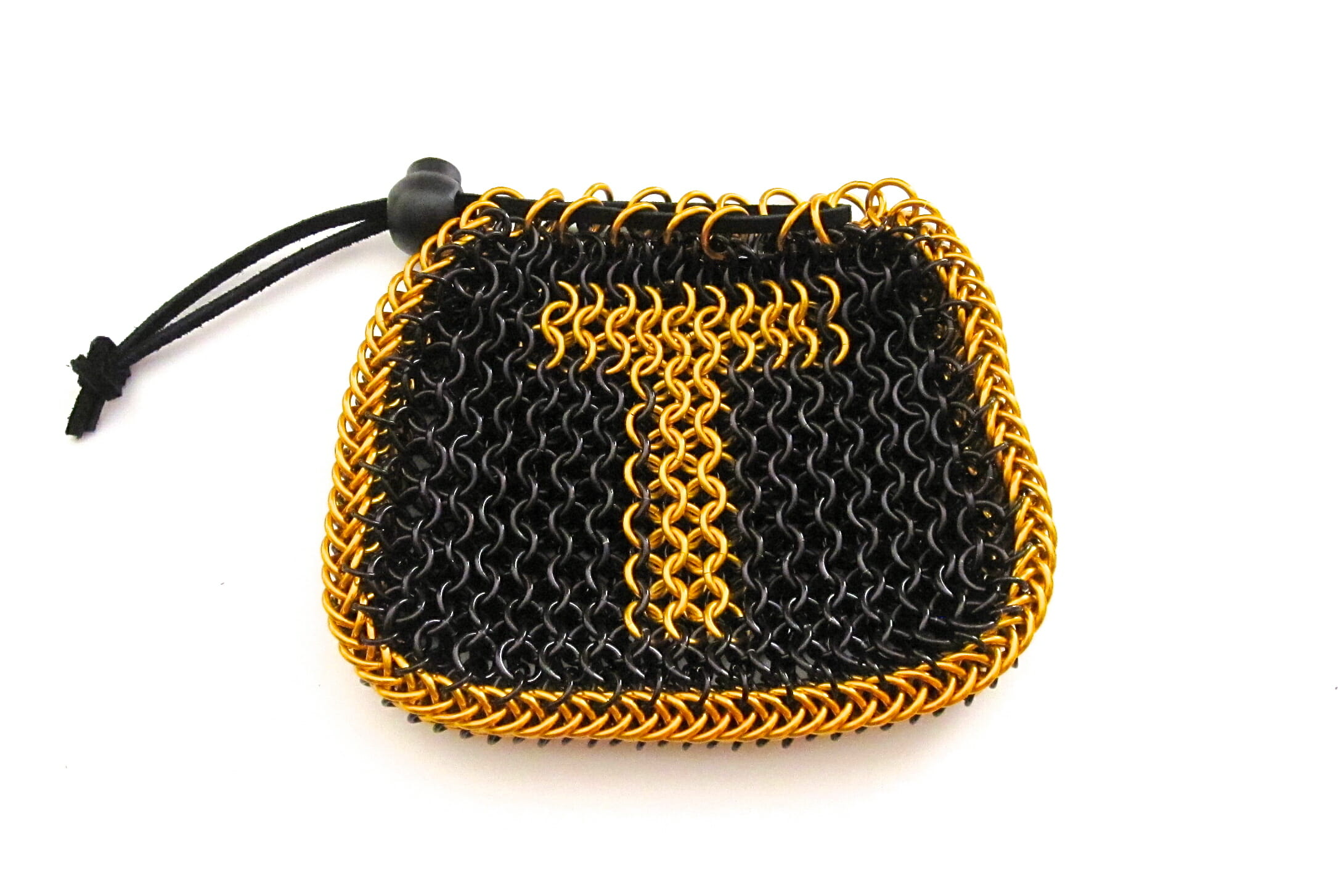 Texas Drawstring Chain Maille Pouch